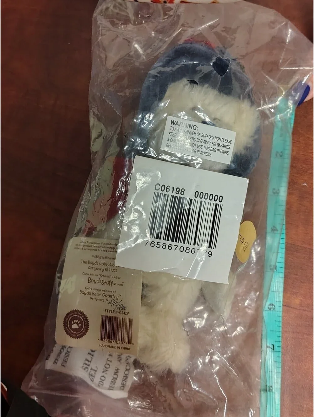 Limited Edition Boyds The Head Bean Collection Mohair Teddy Bear NWT